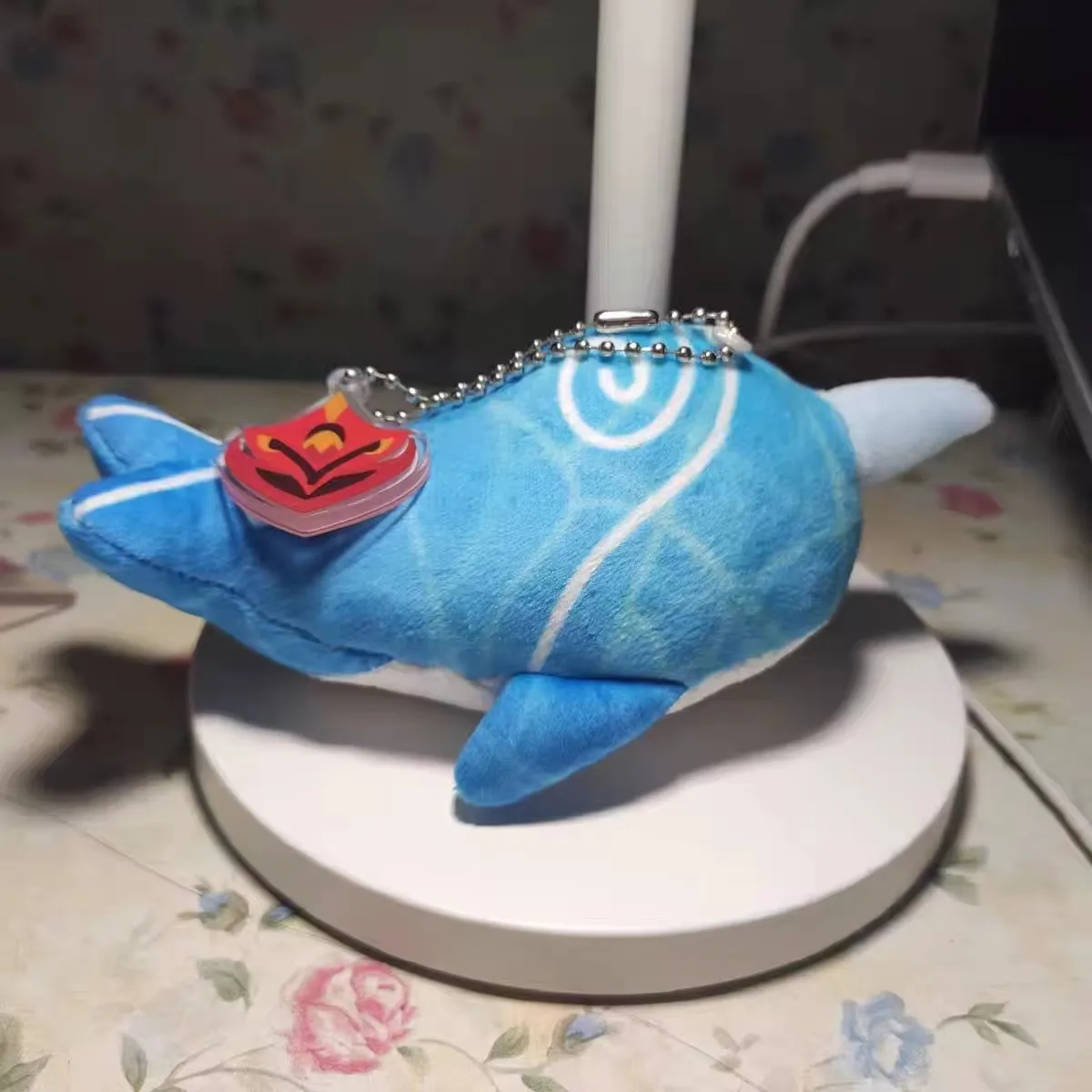 MiHoyo Genshin Impact Whale Série Small Plush Pendant Keychain, Genshin Impact, Acessórios, Presente de Natal, Genuine, Comprimento 149mm