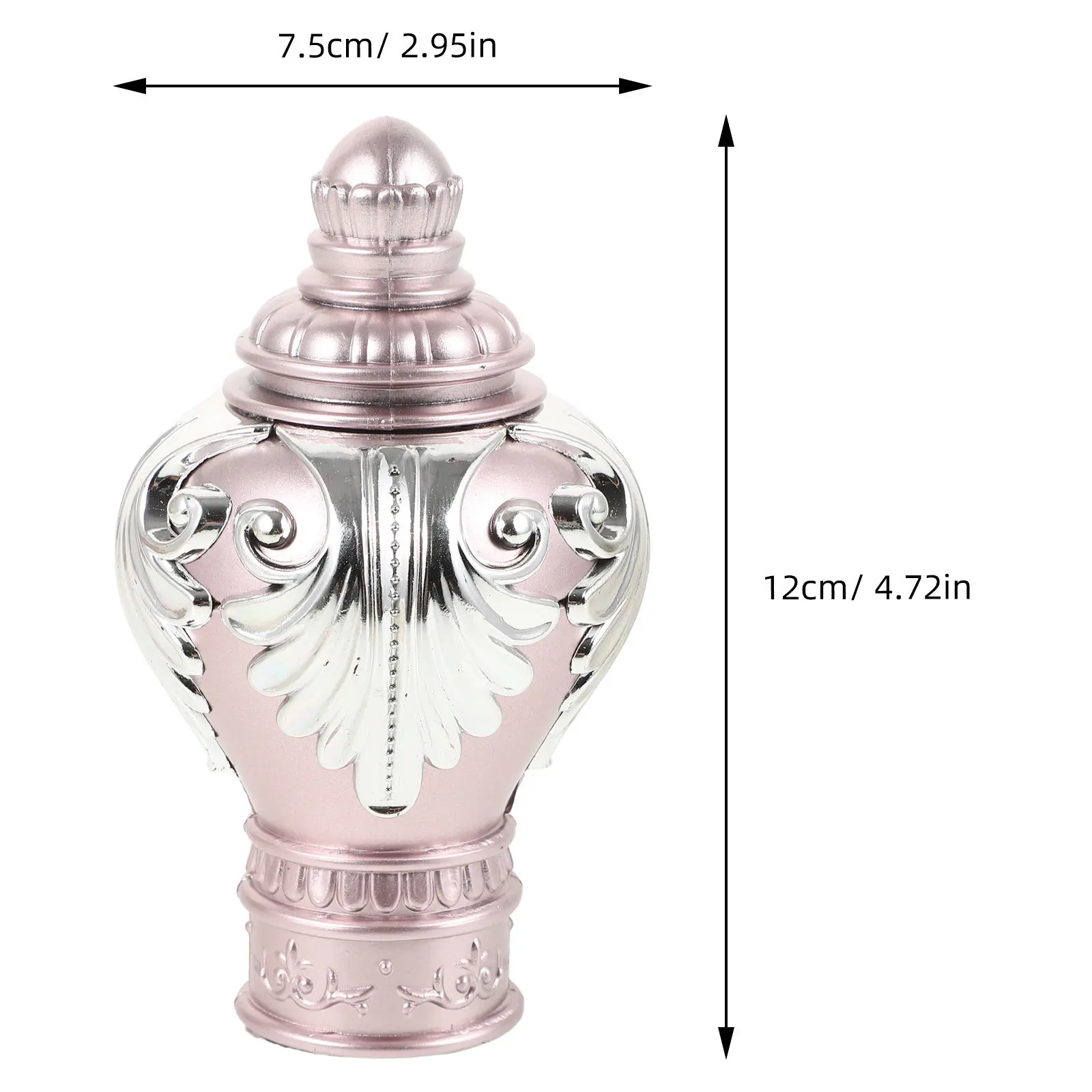 Curtain Rod Finials Modern Simple Design Easy Install No Tools Needed Decorative Curtain Rod End Caps for Home Hotel