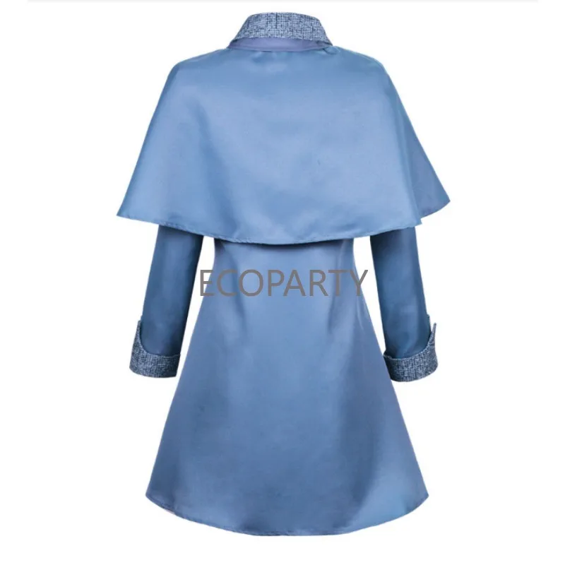 Costume de Cosplay de l'École de Sorcière Fleur Isabelle Delacour, Uniforme d'École de Magie de Beauxbaton, Chapeau et Robe Imbibés pour Femme et Fille