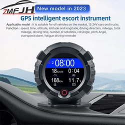 X95 Car GPS Slope Meter Digital OBD Head Up Display Inclinometer Speedometer Off-road Car Slope Angle Meter Altitude Latitude