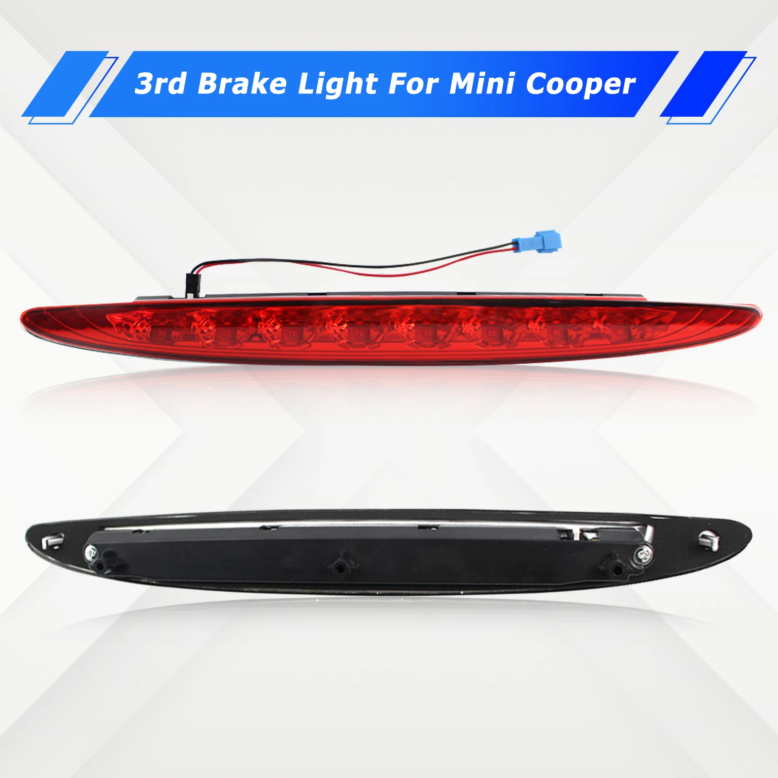 Red LED Rear Third High Level Car Brake Light Stop Lamp For BMW MINI COOPER ONE R50 R53 2001-2006 12V OE：63256935789 63256920352