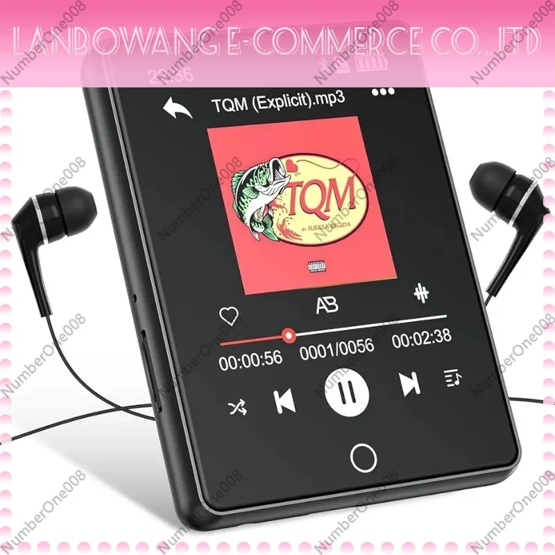 Portable Touch HIFI Bluetooth MP3 Player Lossless Sound Music Player with E-book Function for Students Sports Travel