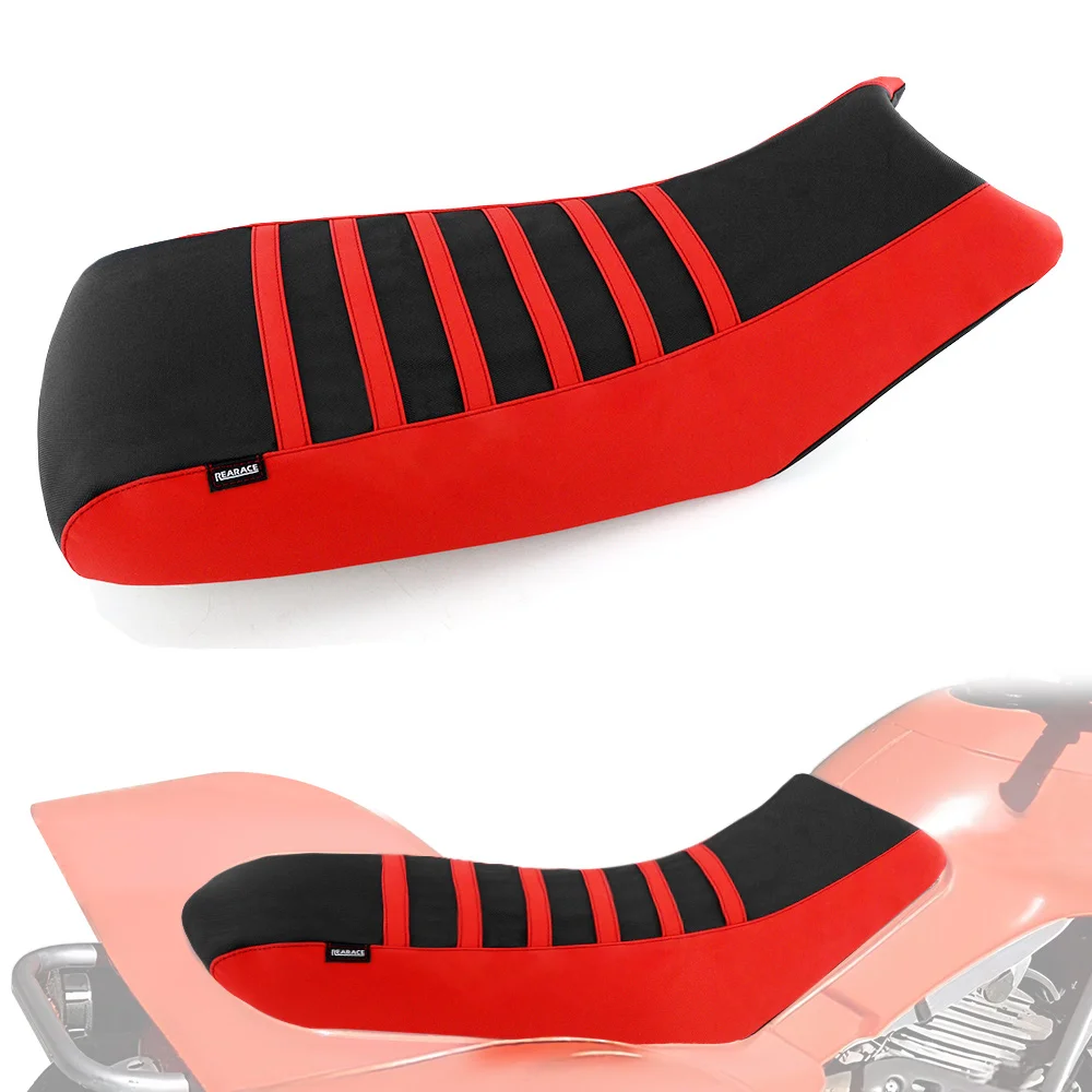 

For Honda TRX300 Fourtrax 300 2x4 TRX300 fw Fourtrax 300 4x4 1988-2000 Motorcycle Non-Slip Seat Cover Ribbed Gripper Seat Cover