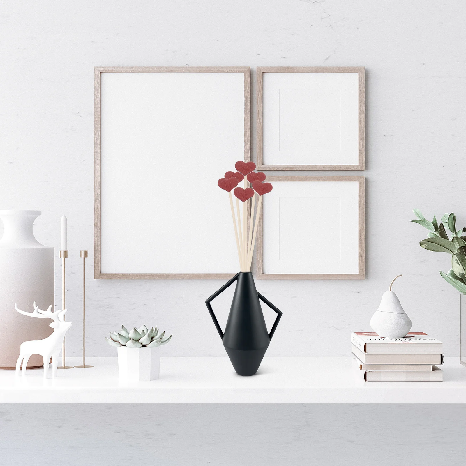 

12Pcs Scent Diffusing Accessories Heart Shaped Aroma Rods Natural Fragrance Volatility Supplies for Bathroom Kitchen Wedding