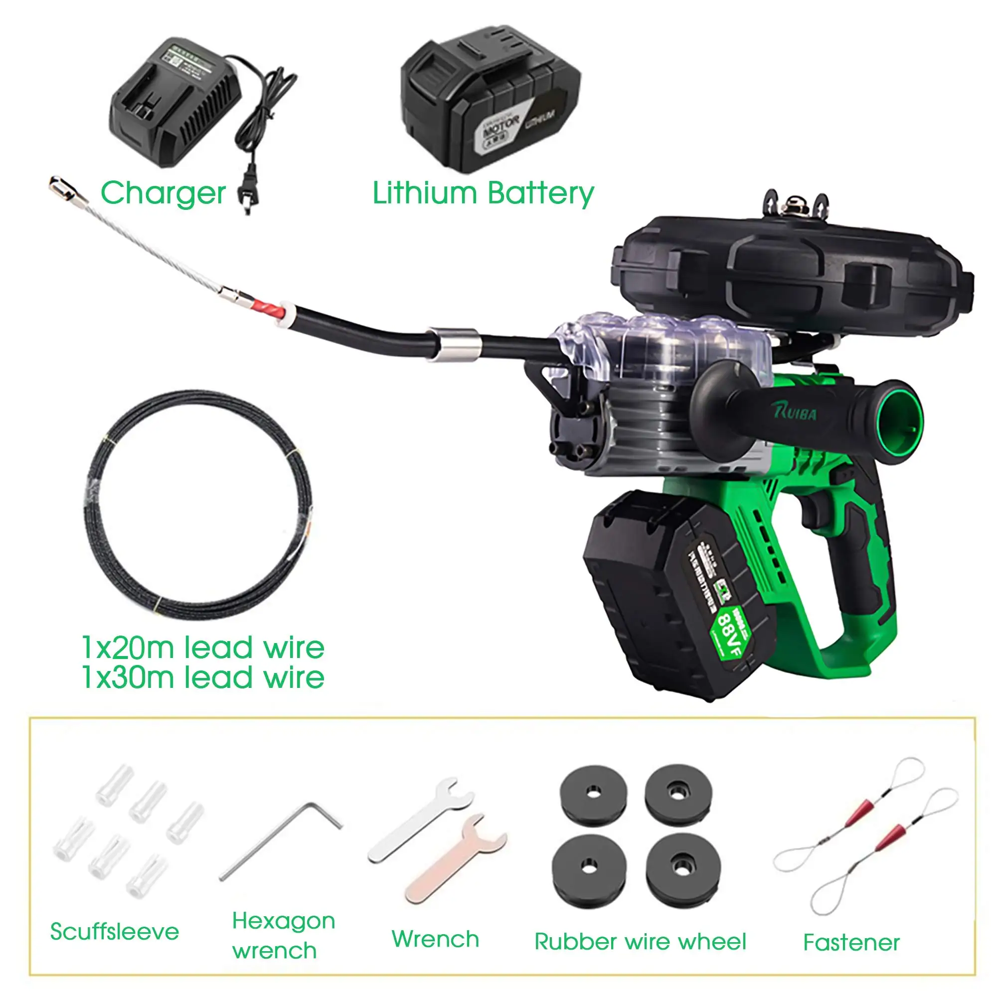 

HotLithium Threading Machine Pulling Electric Threader Lead Machine Automatic Pulling Wire Stringing Rechargeable