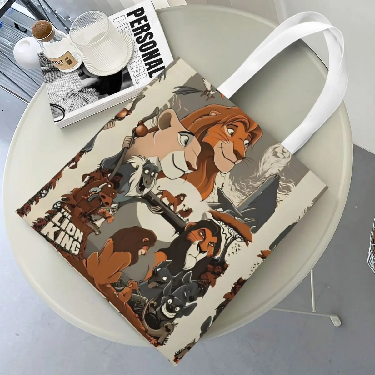 

Women Men Im Surrounded The Lion King Tote Bags Large Capacity Shopping Bag for Shopping Handbags