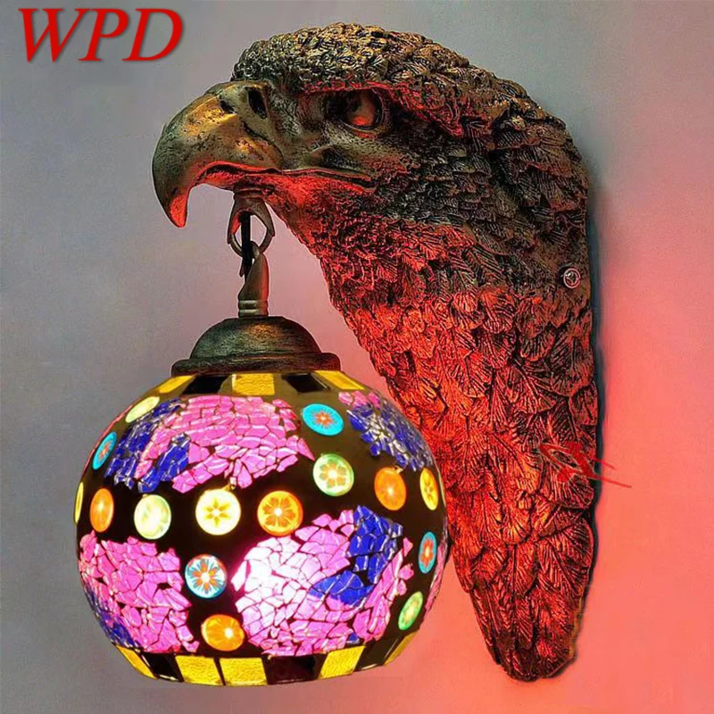 

WPD Contemporary Eagle Wall Lamp Personalized And Creative Living Room Bedroom Hallway Bar Decoration Light