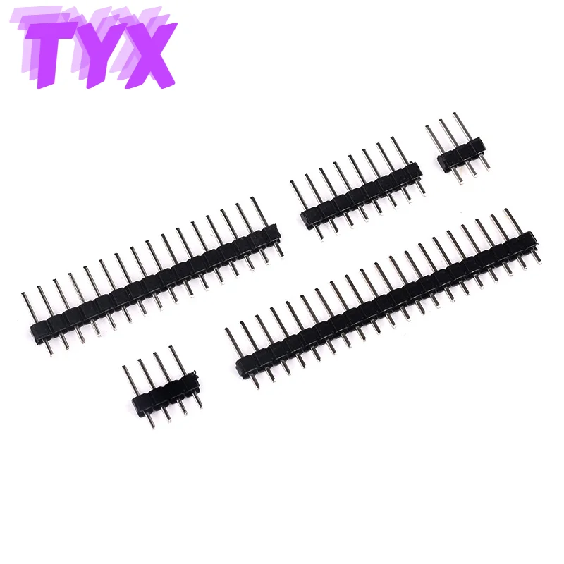 20Pcs Single Row Male or Female 2.54mm 2.0mm 1*2P 3P 4P 5P 6P 7P 8P 10P 12P 20P 40P Straight Header PCB JST Connector Board