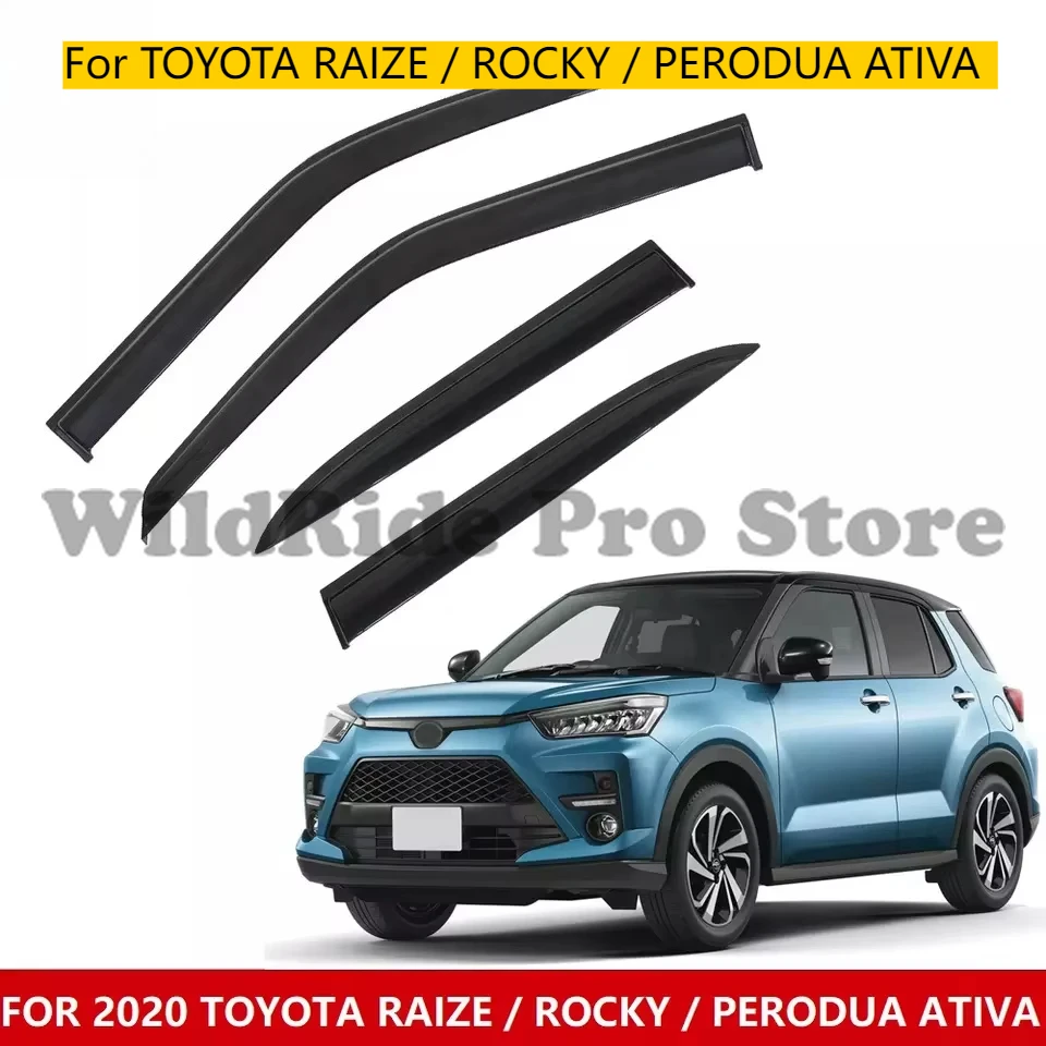 

FOR TOYOTA RAIZE / ROCKY / PERODUA ATIVA Car Door Rain Guard Side Windows Sun Visor Wind Deflector