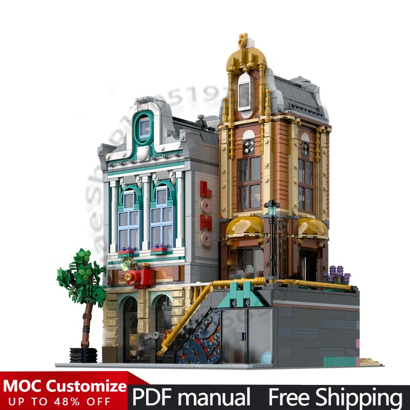 3067 PCS House Street Metro Station MOC Customize Modular Building Block Simple Model Creative Design DIY Boys Assembly Toy Gift