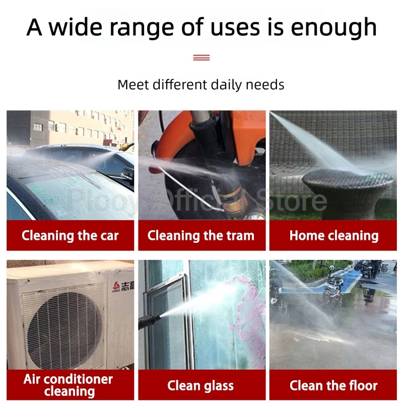 3000W High Pressure Car Washer Auto Stop 150Bar Flow Multi Nozzle Portable Wash Machine Multi Scenario For Car Furniture Home