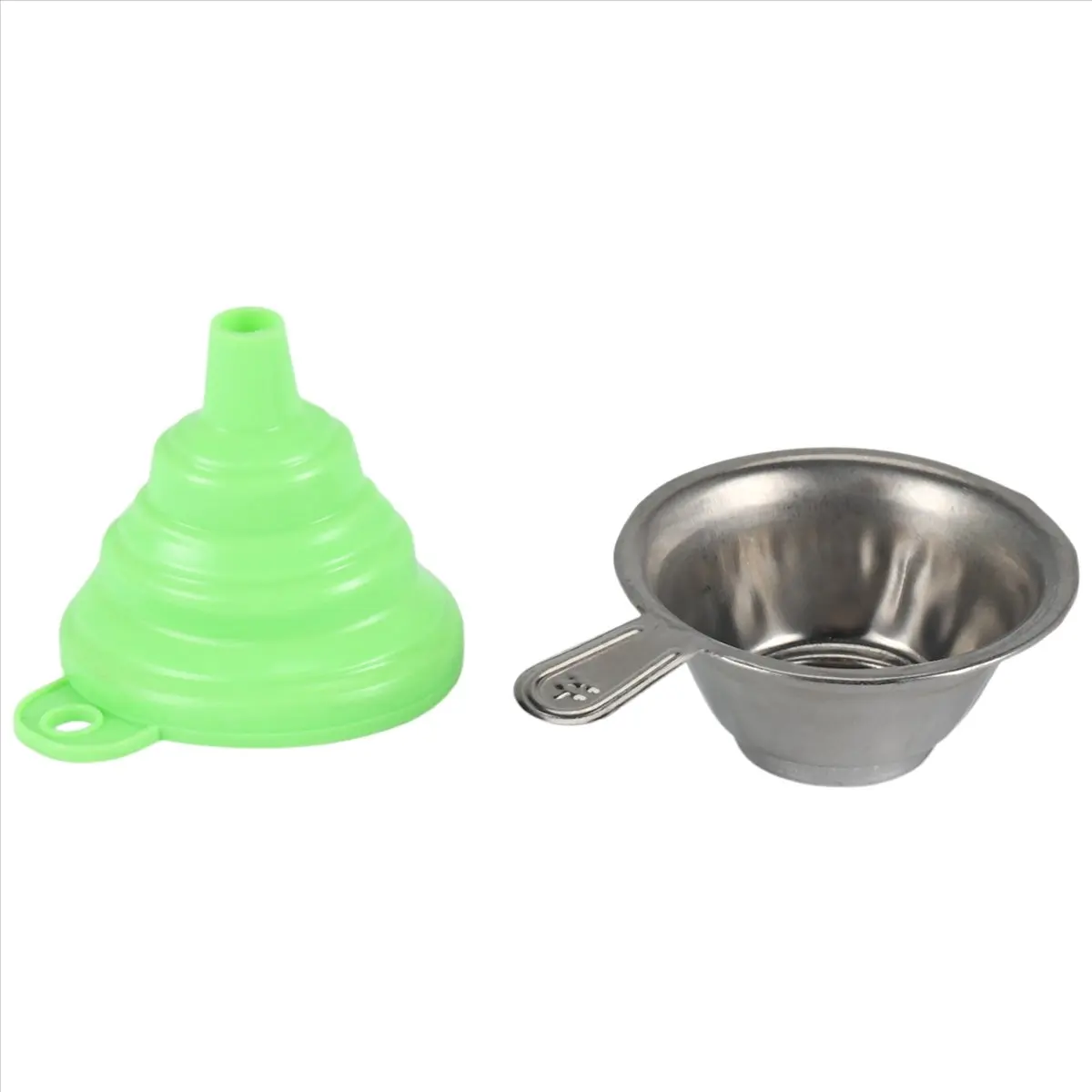 [A26M] 3D Printer Accessories Silicone Collapsible Funnel with Stainless Steel Resin Filter Cup for SLA DLP LCD for 3D Printer