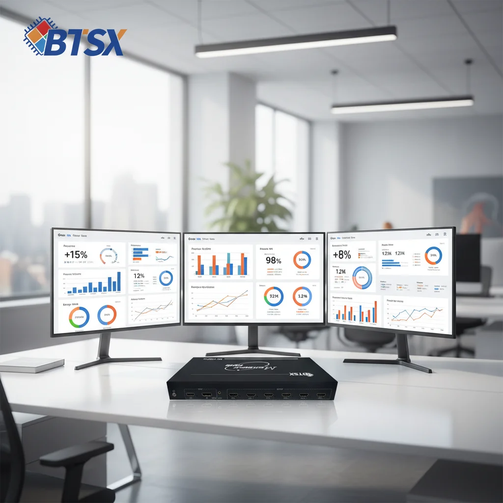 Professional 8K Multi-Screen Box: 1200MHz Pixel Clock, 8bit Color - Ideal for Ultra-High Res Desktops/Professional Displays