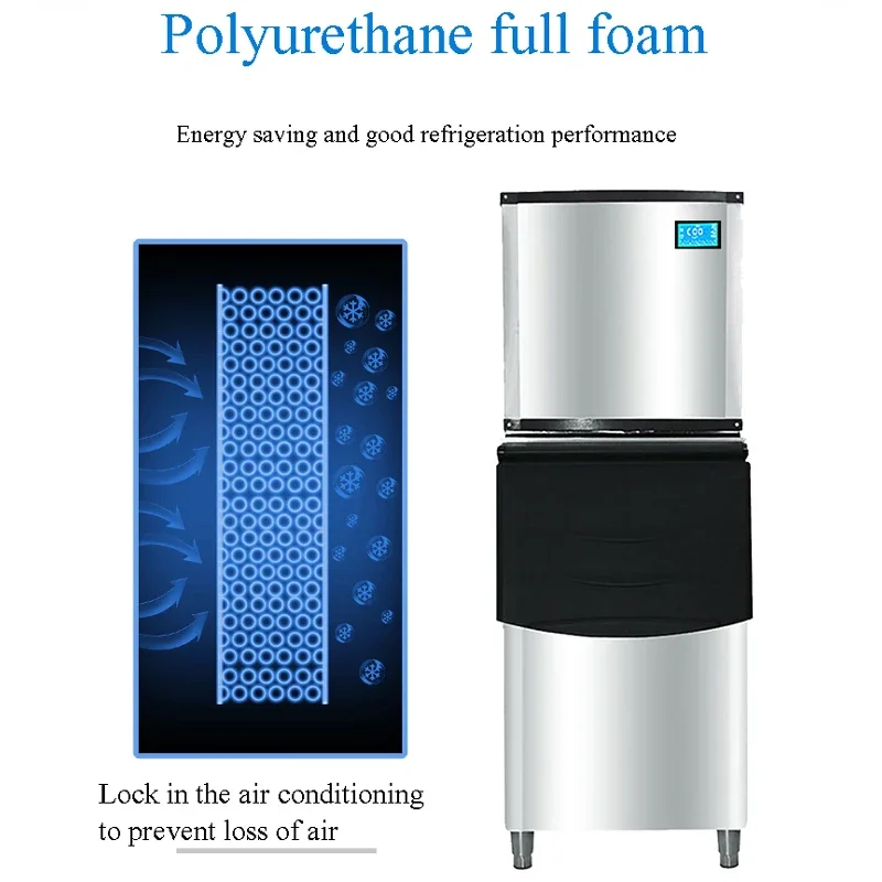 

Massive price reduction PBOBP Commercial Stainless Steel Ice Maker Portable Large Capacity Ice Cube Forming Machine