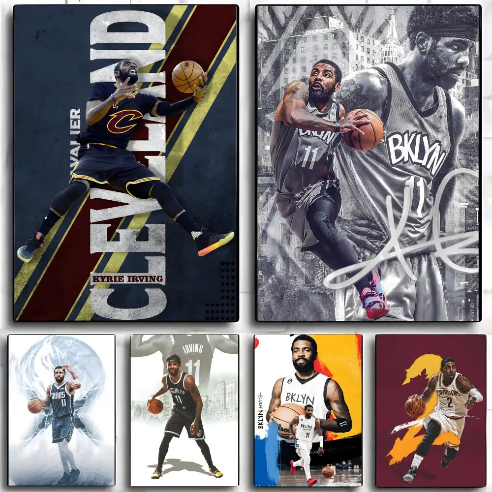 Basketball K-Kyrie I-Irving Poster Wall Art Print Art Suitable for Living Room Bedroom Bar Parlor Home Decor Gift