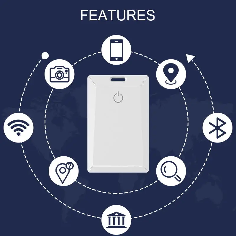 Wholesale Manufacturer Thin Bluetooth Beacon Low Energy IBeacon Button Card for Employee Tracking