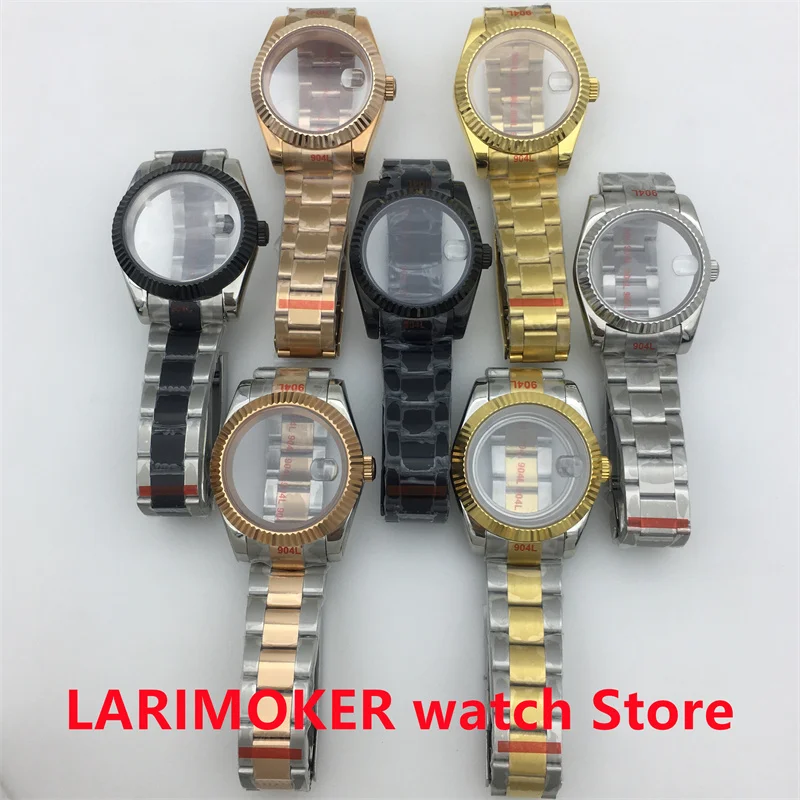 

36mm/40mm sterile watch case sapphire glass Oyster strap fit NH34 NH35 NH36 ETA2824 2836 Miyota8215 PT5000 DG2813 3804 movement