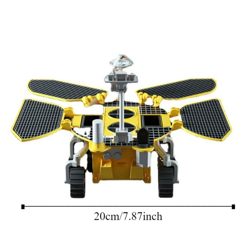 Espaço de plástico mars modelo de carro figuras de ação de energia solar zhu rong modelo de carro brinquedos montagem ornamento modelo fundido decoração