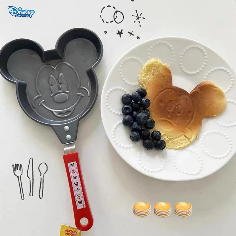 Disney Mickey Mouse Omelette Pan Cookware Wok Pan Crepes Cooking Pot Part Decor Kitchen Supplie Cooking Pot Non Stick Frying Pan