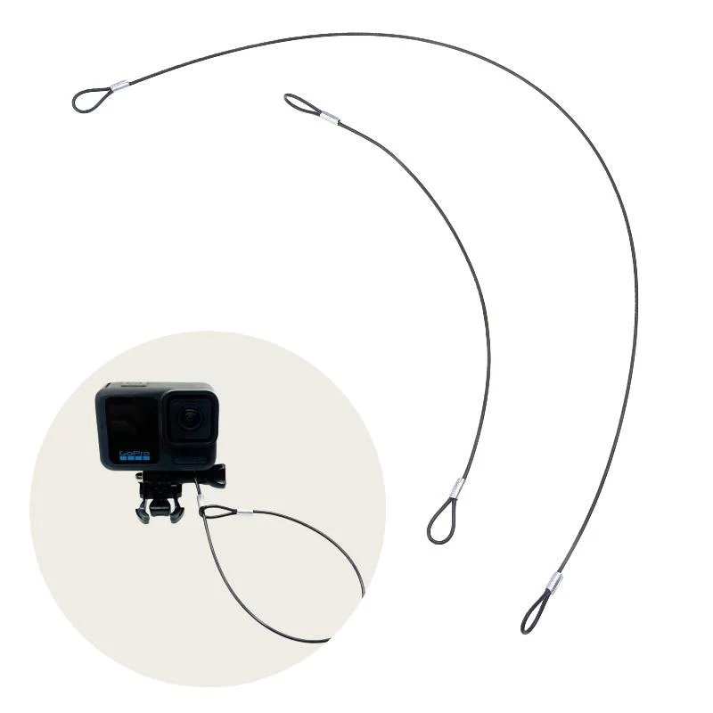 2/4Pcs For 13/12/11 Insta360 X4  Sport Cameras Hand Wristband Hanging Ropes 30/60CM Stainless Steel Safety Rope Lanyard