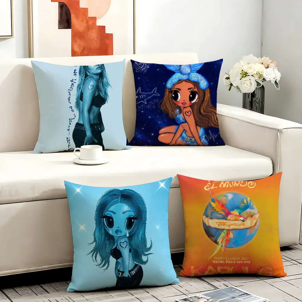Colombian singer K-Karol G cushion cover Comfortable Decorative For Bedroom Living room Dormitory Picnic and Holiday Decoration