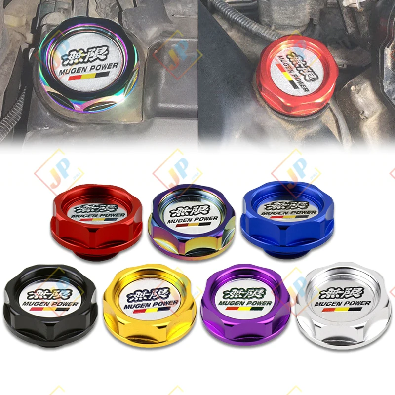 JDM modified Universal MUGEN car engine caps for racing fuel tank fillers