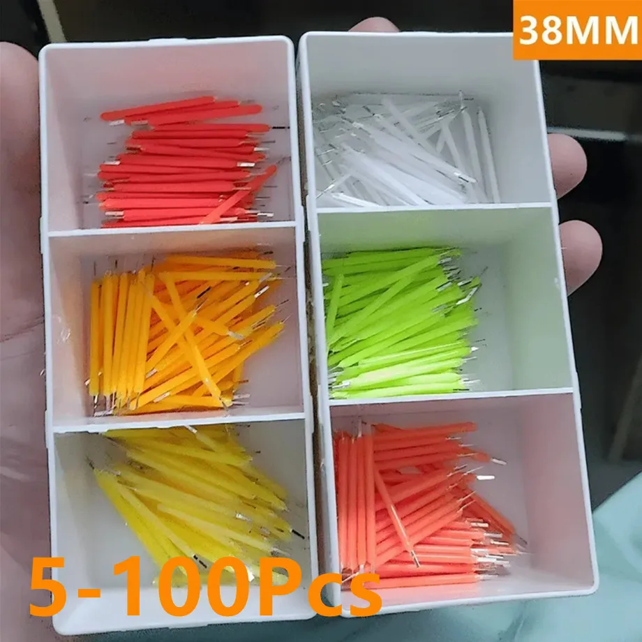 5-100PCS Per Box COB LED Filament 3V 38mm Multicolour For Edison Bulb Incandescent Lamp Diode Accessories Holiday Lighting