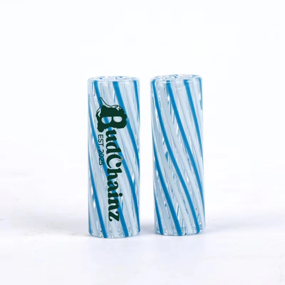 Custom LOGO OEM 7MM 8MM 9MM 10MM 12MM Glass Cigaret Pipe Filter Tip Round Mouth for Dry Herb Tobacco Rolling Drip Customized view 4
