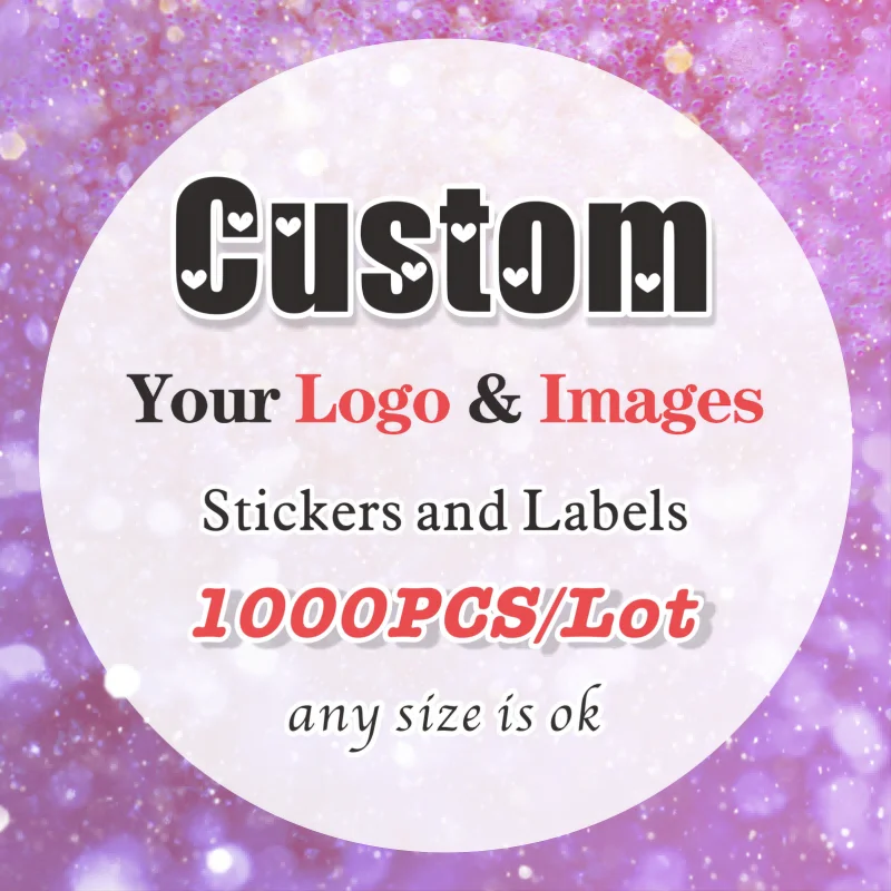 

1000 шт. наклейки на заказ и индивидуальные логотипы, свадьба, день рождения, крещение, дизайн ваших собственных логотипов, персонализированные наклейки