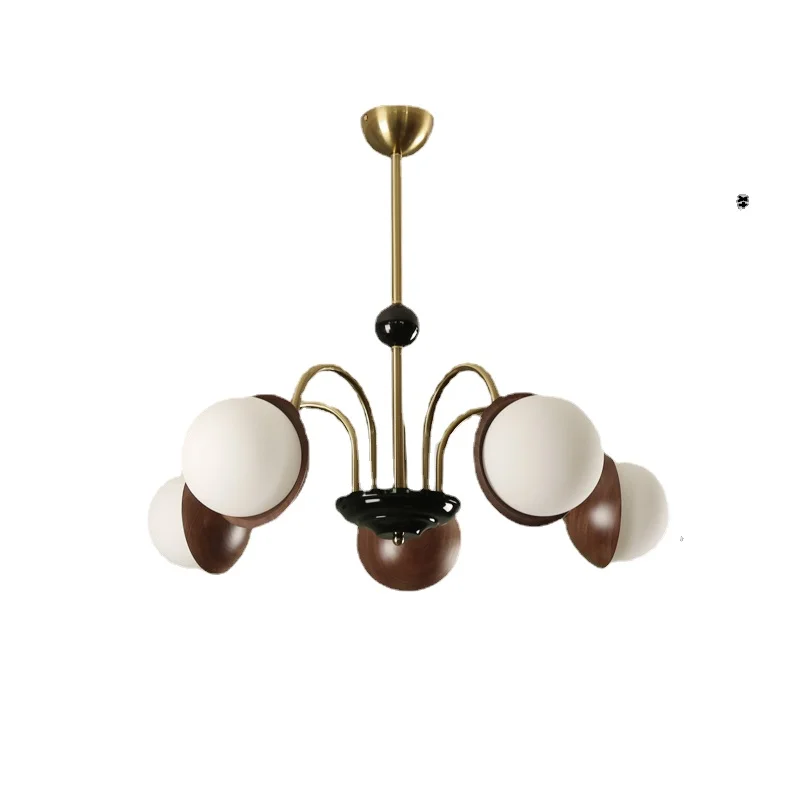 YY Chandelier French Entry Lux Magic Bean Bedroom Living Room Dining Room Solid Wood