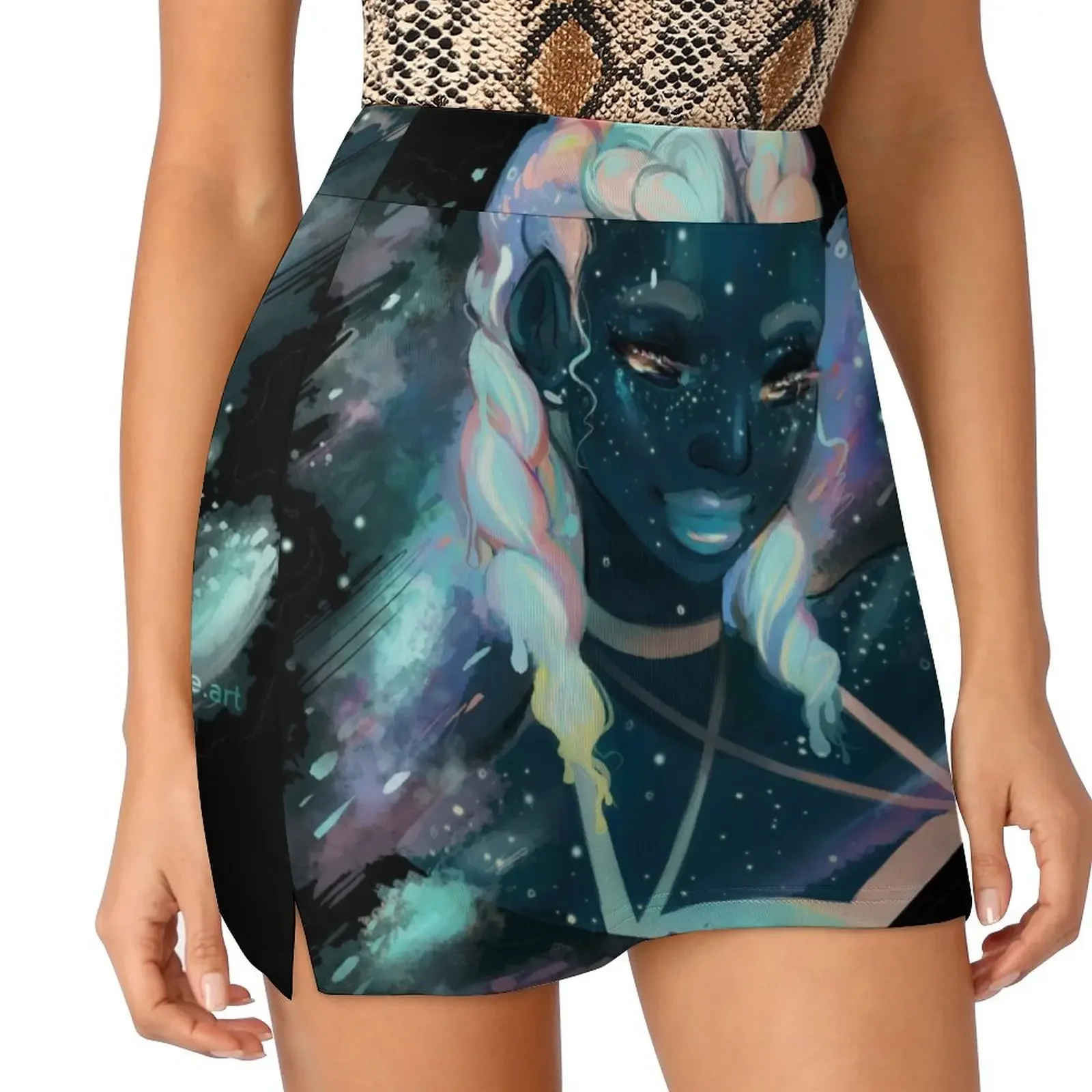 

The Milky Way Mini Skirt Skort for women Clothes for summer