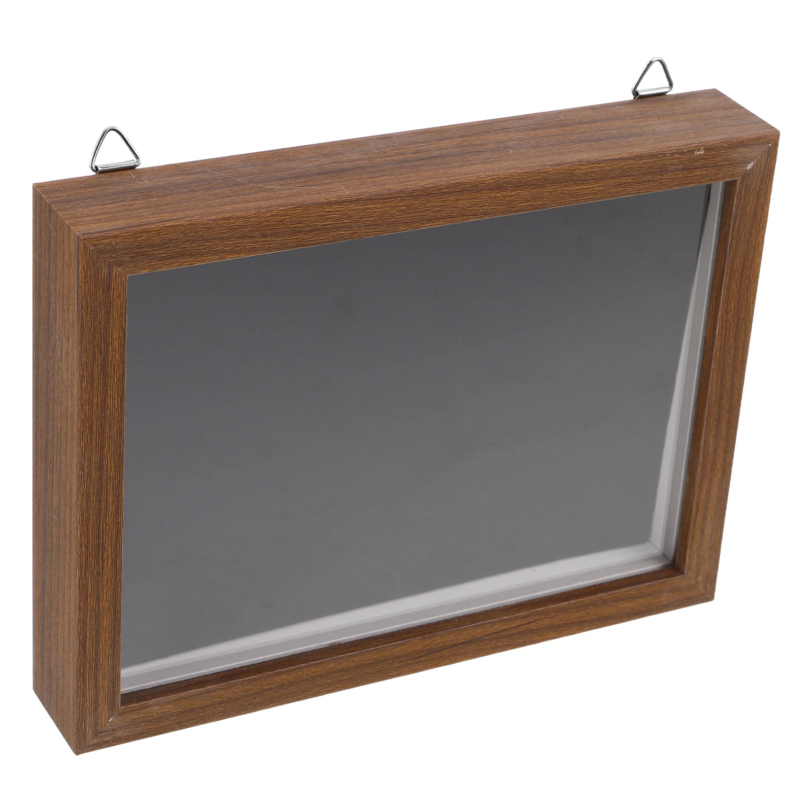 

Badge Storage Box Transparent Acrylic Lid Large Capacity Wood Grain Design For Pin Badge Medal Brooch Collection Display