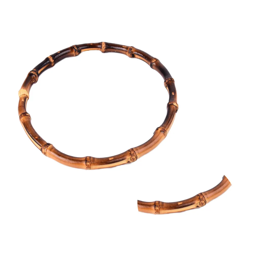 

2 шт. ручки для сумок, круглые бамбуковые ручки для багажа, деревянные аксессуары ручной работы для сумок, для проектов DIY, стильные и модные