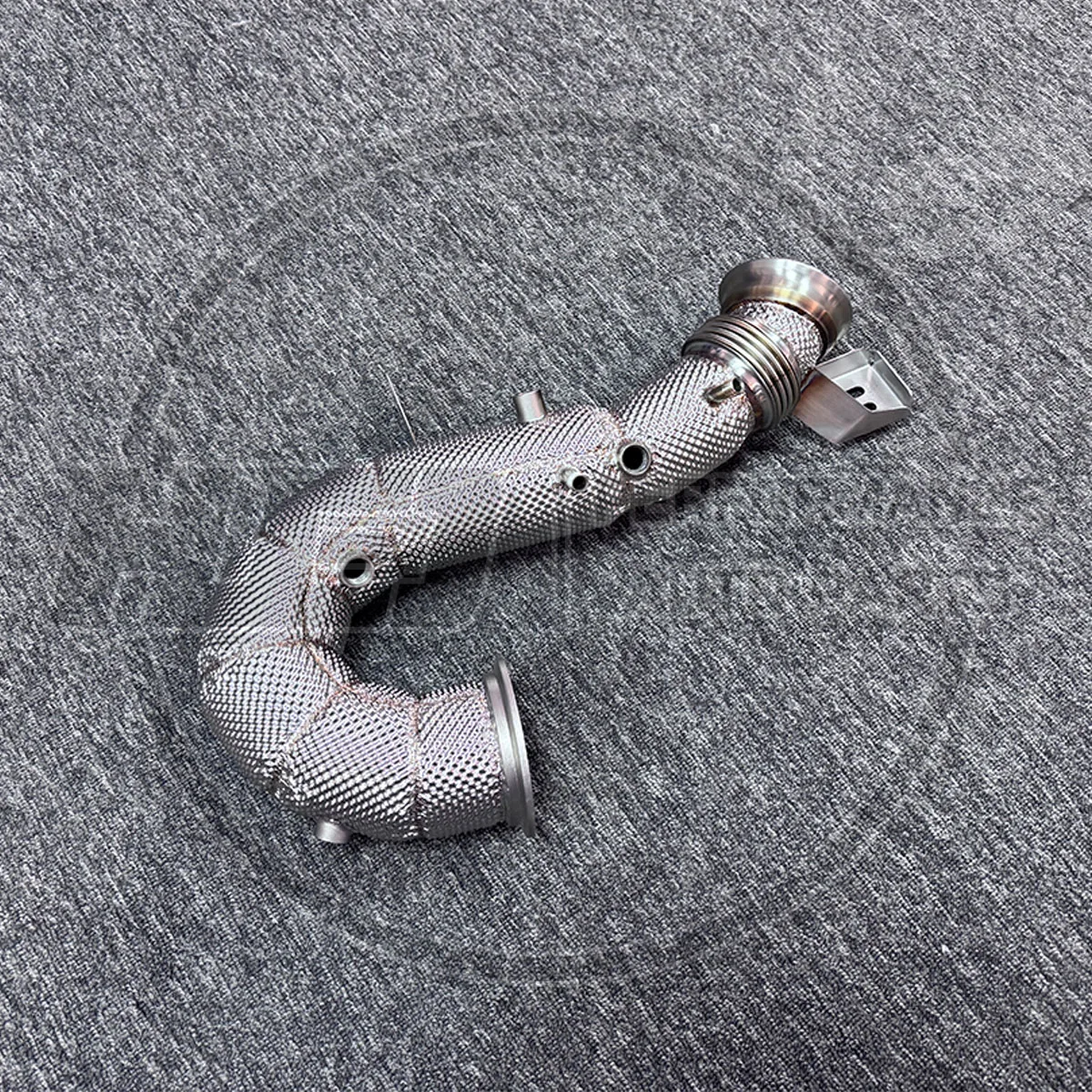 Sport Exhaust Catted Downpipe for Mercedes X290 GT43 GT50 GT53 / W213 E53 C257 CLS53 / W167 GLE53 M256 Downpipe with Heat Shield