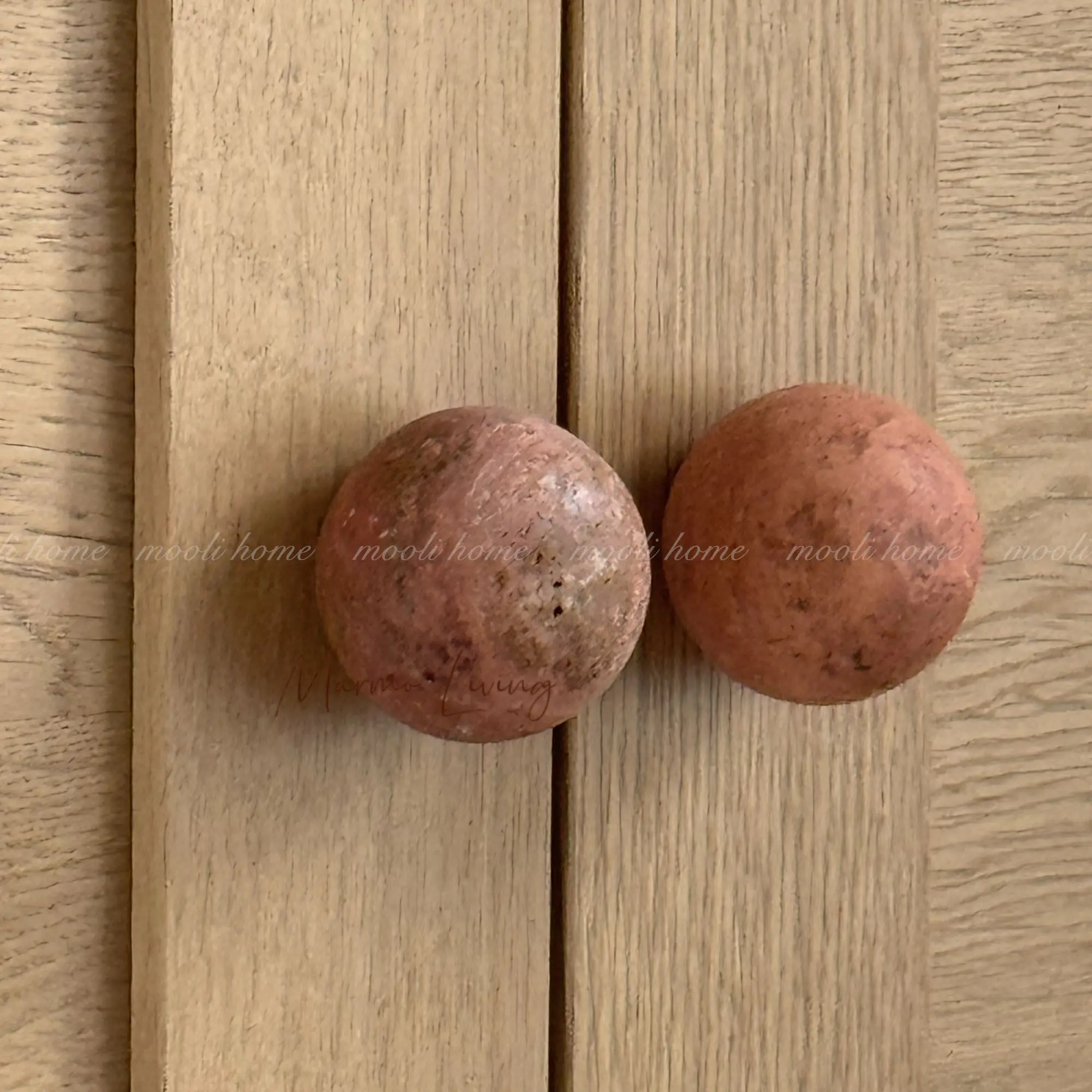Vintage Marble Cabinet Handles Natural Red Travertine Stone Drawer Pulls Designer Wardrobe Stone Ball Knobs