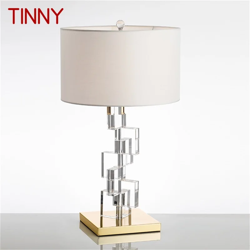 

TINNY Nordic Creative Table Lamp Contemporary Crystal LED Decorative Desk Light for Home Bedside Bedroom