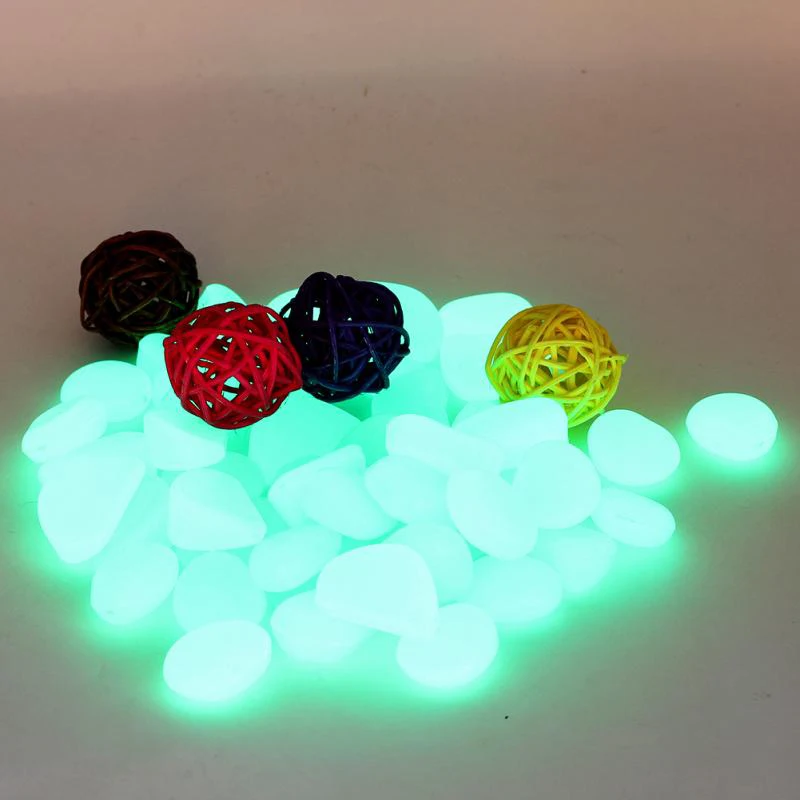 10/20Pcs Glow In The Dark Luminous Pebbles Stones for Wedding Party Event Supplies Gardening Swimming Pool Bar Decoration Rocks