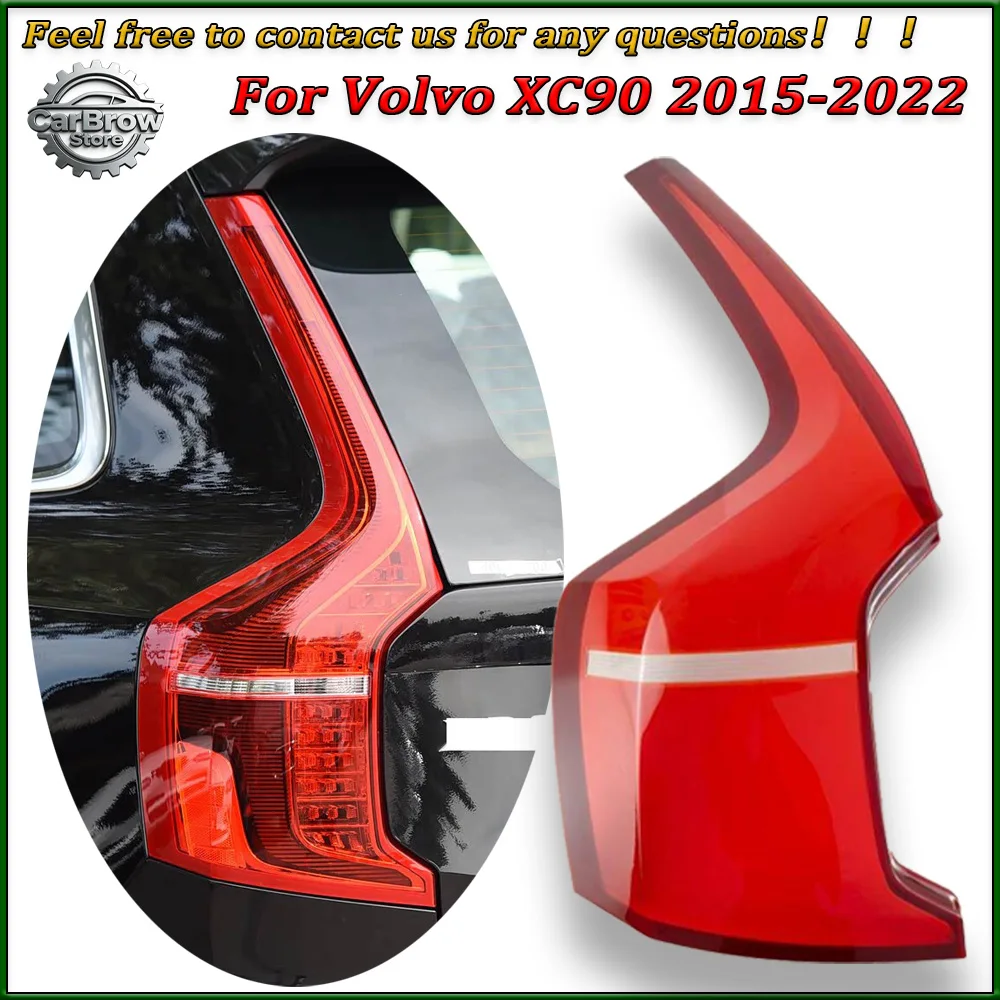 

For Volvo XC90 2015-2020 2021 2022 Rear Taillight Shell Tail Lamp Cover Turn Signal Light Mask Replace The Original Lampshade
