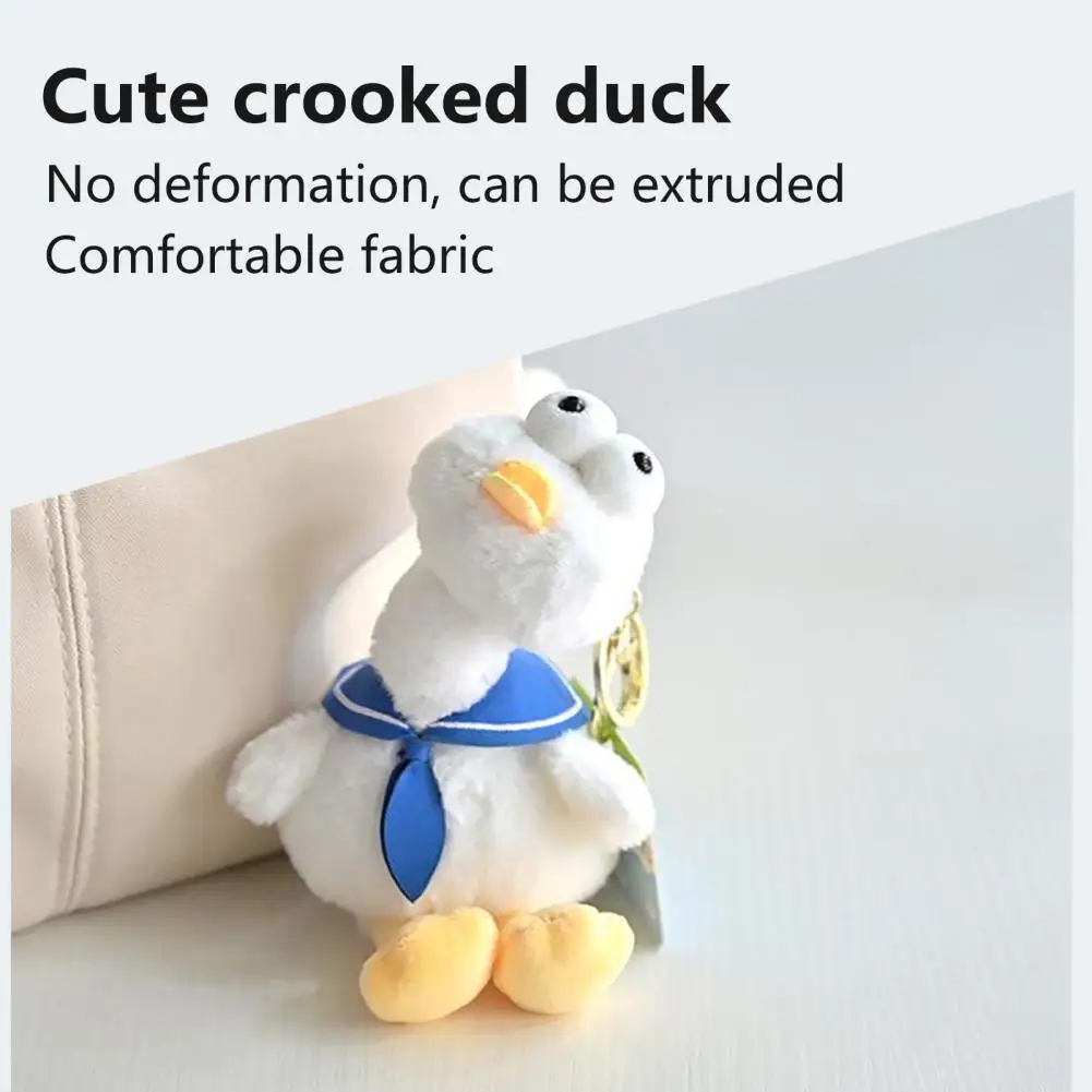 Smooth Touch Duck Keychain Adorable Duck Keychain Plushies Dolls for Kids Cute Backpack Hanging decoración hogar