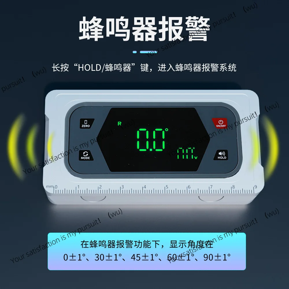 High-precision touch inclinometer, digital display dual-axis belt bee level angle measuring instrument