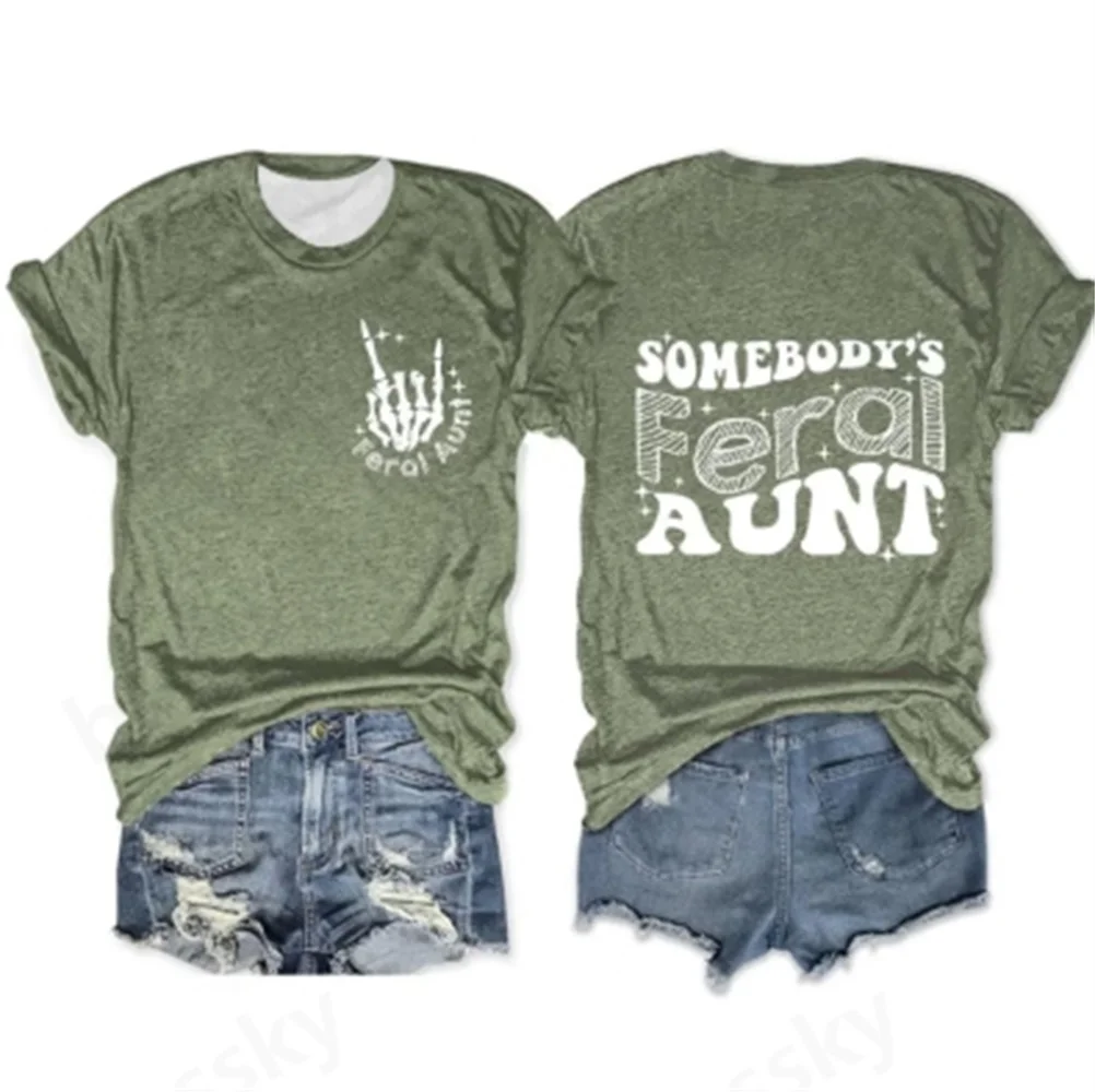 

Ladies' Printed Short Sleeve Blouse T-Shirt Casual Comfortable Women's Top in Various Colors And Sizes