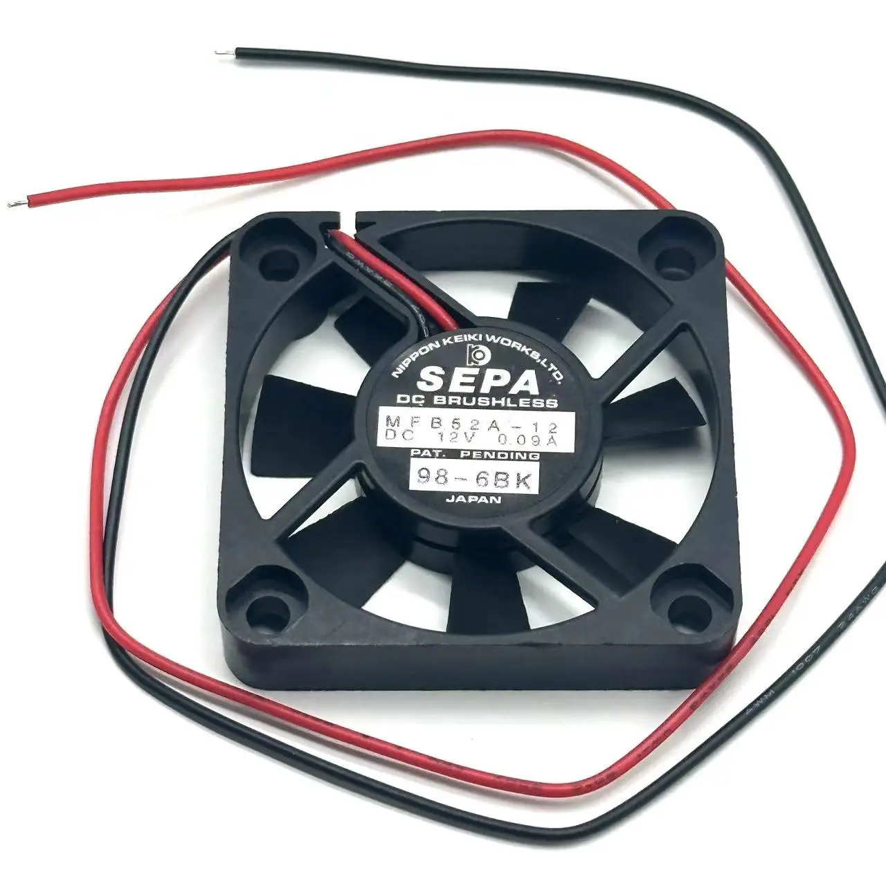 

SEPA MFB52A-12 DC 12V 0.09A 50x50x10mm 2-wire Server Cooling Fan