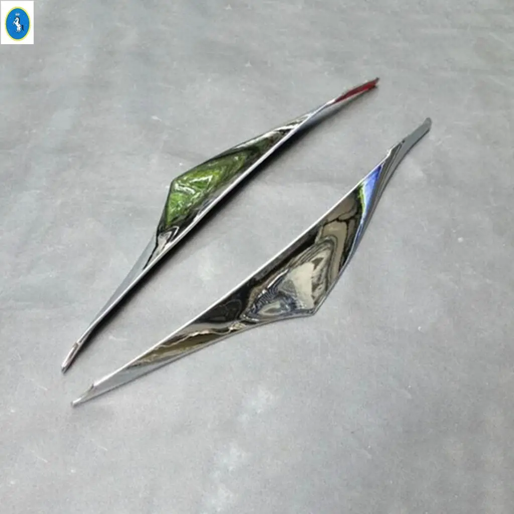 

For Mazda 3 Hatchback Sedan 2014 2015 2016 Car Front Headlights Head Lights Lamps Eyelid Decoration Strip Cover Trim Accessories