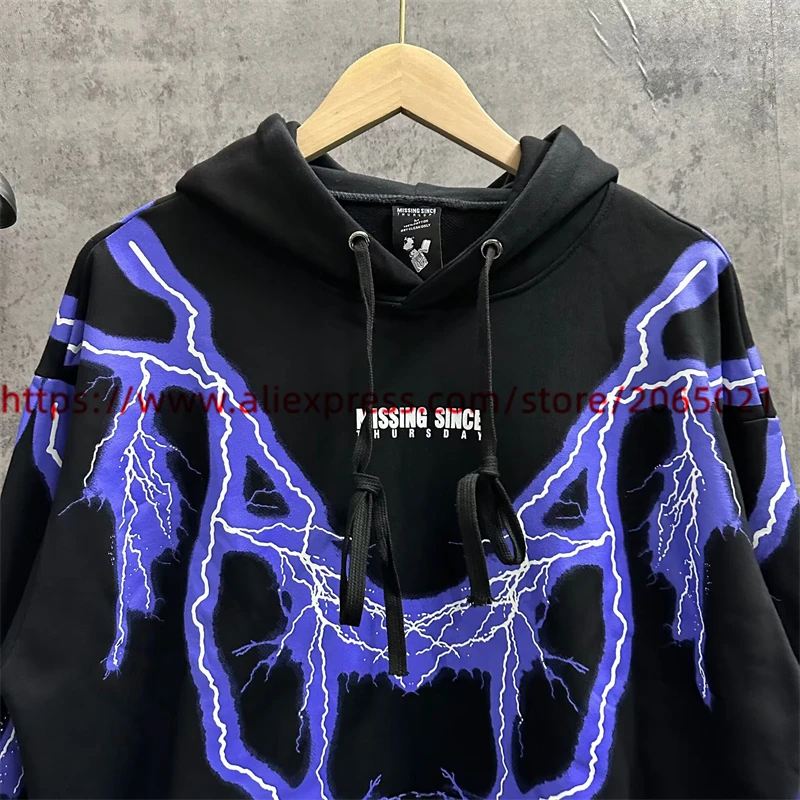 Missing Since Thursday 3M PURPLE THUNDER Hoodie For Men Women High Quality Hooded Oversized Pullovers