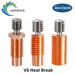 Garganta e3d v6 extrusora chapada en cobre de latón hotend Bimetal, garganta aislada para Ender 3, piezas de impresora 3D