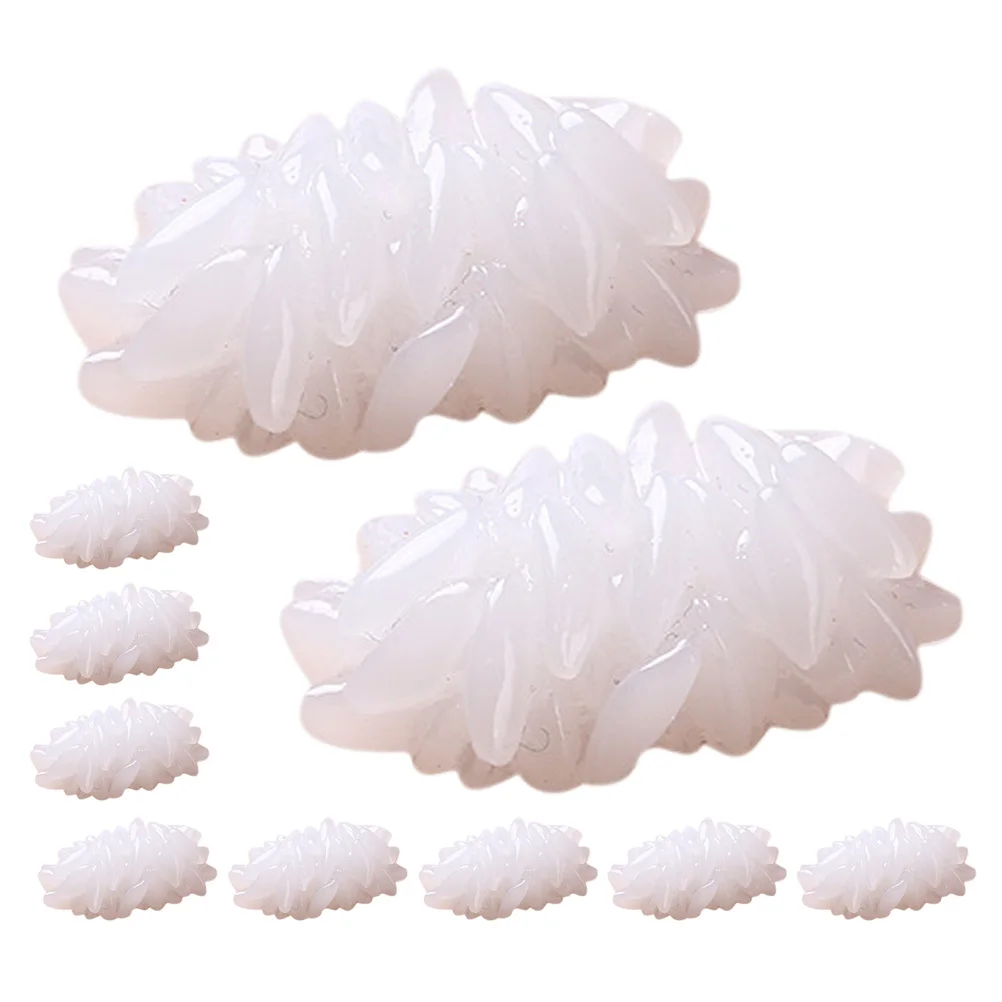 24 stks Gesimuleerde Rijst Levensechte Nep Voedsel Kunstmatige Rijst Decor Voor Voedsel Fotografie Props Keuken Display Montessori Educatief