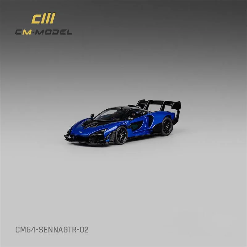 

(Предзаказ) см модель 1:64 Senna GTR металлик синий литая модель автомобиля