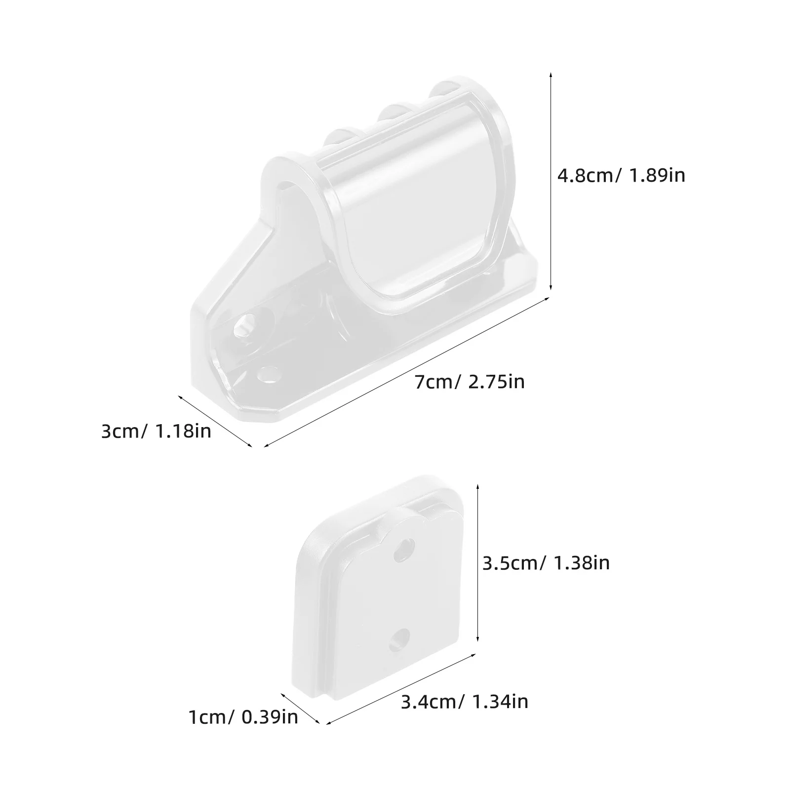 5 قطع من 5 مجموعات من ملحقات بوابة الطفل للكلاب للسلامة في الأبواب، أجهزة بديلة ذات فتحات كبيرة