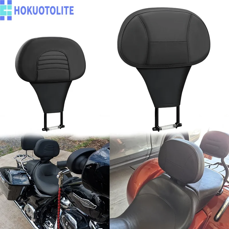 

Premium PU Leather Driver Backrest Cushion Pad Replacement Parts for Harley Touring CVO Street Glide Road King 2009-2025