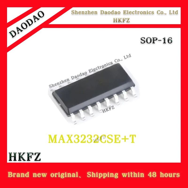 

10Pcs MAX3232CSE MAX3232CSE+T SOIC-16 RS-232 interface integrated circuit chip IC new original
